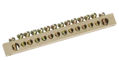 Шина IEK "PEN" (земля-ноль) 14 14x1,5...10 мм² (YNN11-14-100)