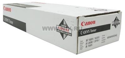 

Картридж лазерный Canon C-EXV5/6836A002, черный, 2 шт. шт., 7850 страниц, оригинальный для Canon imageRunner 1600 / 1605 / 1610 / 2000 / 2010, C-EXV5