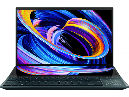 

Ноутбук ASUS ZenBook Pro Duo UX582HM-H2033W 15.6" OLED 3840x2160 Touch, Intel Core i7 11800H 2.3GHz, 16Gb RAM, 1Tb SSD, NVIDIA GeForce RTX 3060-6Gb, W11, синий (90NB0V11-M001U0), UX582HM-H2033W