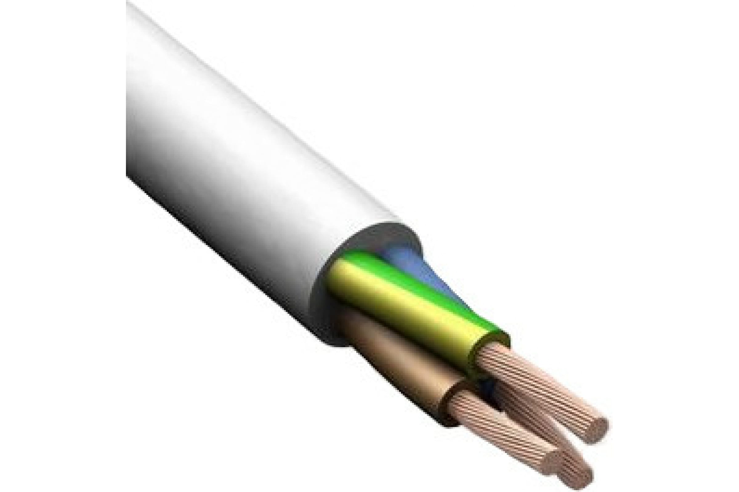 

Провод медный ПВС 3x0.75мм² бухта 50м круглый ГОСТ Белый Русский Свет (7223)