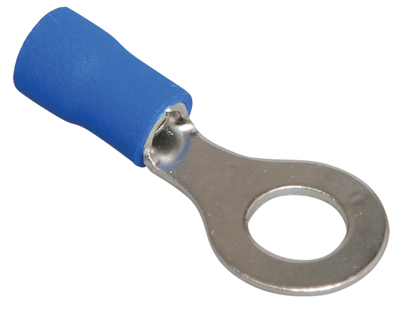 Наконечник НКИ кольцевой изолированный, 1.5 мм² - 2.5 мм², медь, луженый, под опрессовку, синий, 20 шт., IEK (UNL20-4-D25-4-4)
