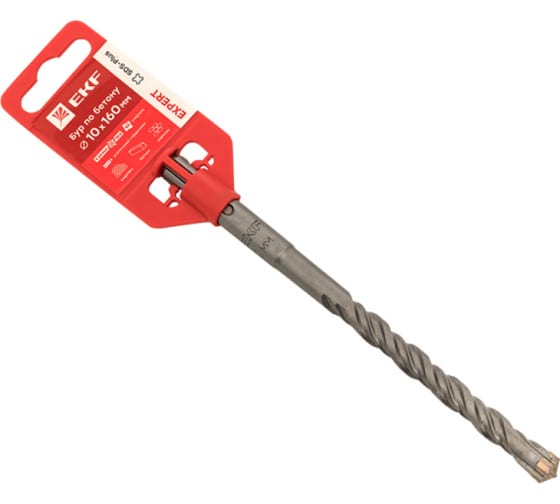 

Бур SDS+ ⌀10мм x 100мм/160мм EKF Expert (db-10-160-4x4)