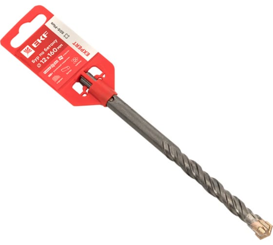 

Бур SDS+ ⌀12мм x 110мм/160мм EKF Expert (db-12-160-4x4)