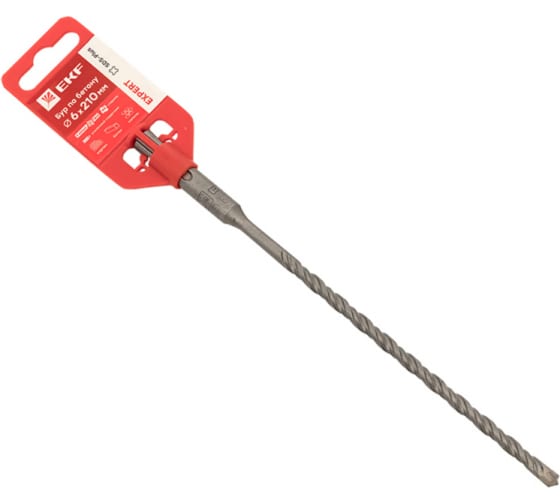 

Бур SDS+ ⌀6мм x 150мм/210мм EKF Expert (db-6-210-4x4)