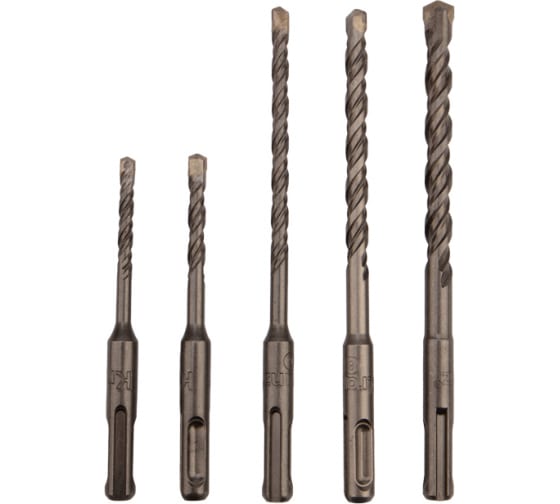 

Набор буров SDS+, 5x110, 6x110, 6x160, 8x160, 10x160, 5шт. Kranz (KR-91-0406)
