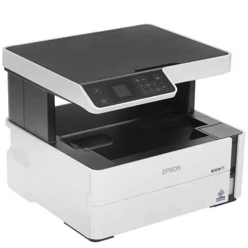 МФУ струйный Epson WorkForce M2170, A4, ч/б, 39стр/мин (A4 ч/б), 1200x2400dpi, дуплекс, СНПЧ, сетевой, Wi-Fi, USB, белый (C11CH43404) - фото 1