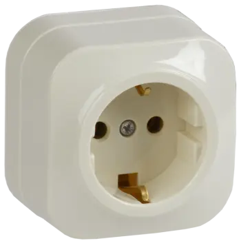 

Розетка IEK GLORY РС20-3-ХК, открытый монтаж, однопостовая, с з/к, 16A, в сборе, IP20, кремовый (ERH11-K33-16), РС20-3-ХК