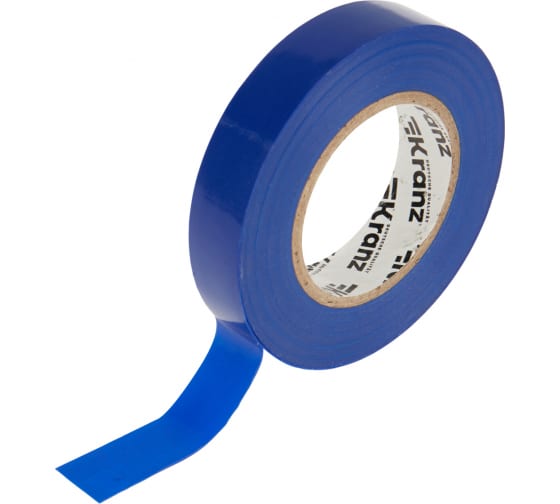 

Изолента ПВХ KR-09-2105, 130 мкм/1.5 см/25 м, синяя, Kranz (1544477), KR-09-2105