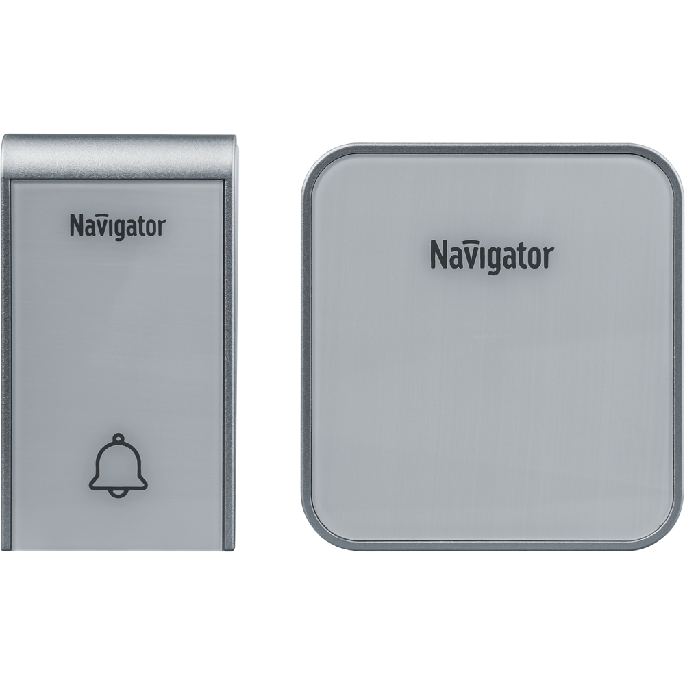 Звонок беспроводной Navigator 80509 , с одной кнопкой, серый (NDB-D-AC06-1V1-WН)