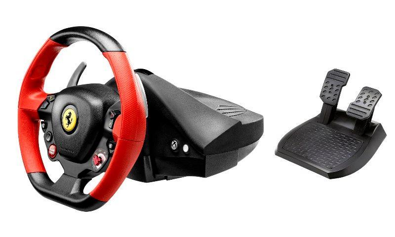 

Руль+педали Thrustmaster Ferrari 458 Spider для Xbox One, черный/красный (4460105)