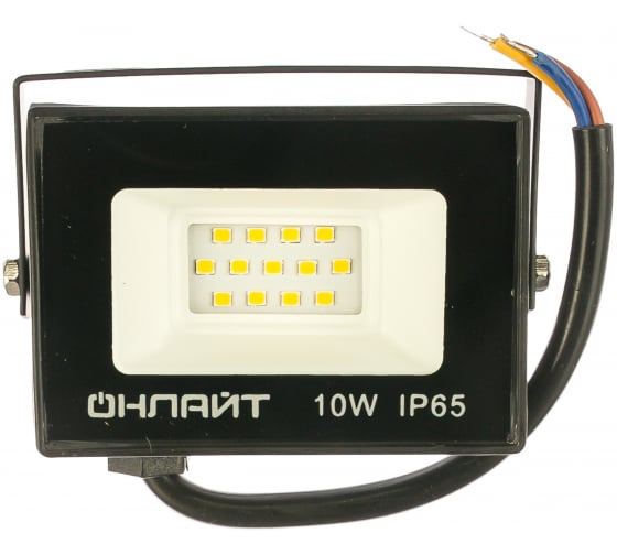 

Прожектор светодиодный ОНЛАЙТ OFL-10-4K-BL-IP65-LED, 10Вт, 4000K, IP65, черный (71656), OFL-10-4K-BL-IP65-LED