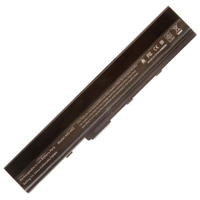 

Аккумуляторная батарея A32-K52 для Asus A40, A50, A52, B53, K42, K52, K62, N82, P42, P52, P62, P82, X42, X5I, X52, X67, X8C , 11.1V, 5200mAh, черный (851452), A32-K52
