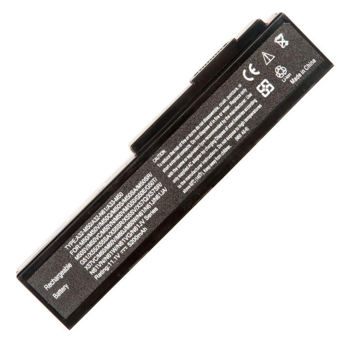 

Аккумуляторная батарея A32-M50 для Asus N61V (A33-M50, A32-N61), 11.1V, 5200mAh, черный (813314), A32-M50