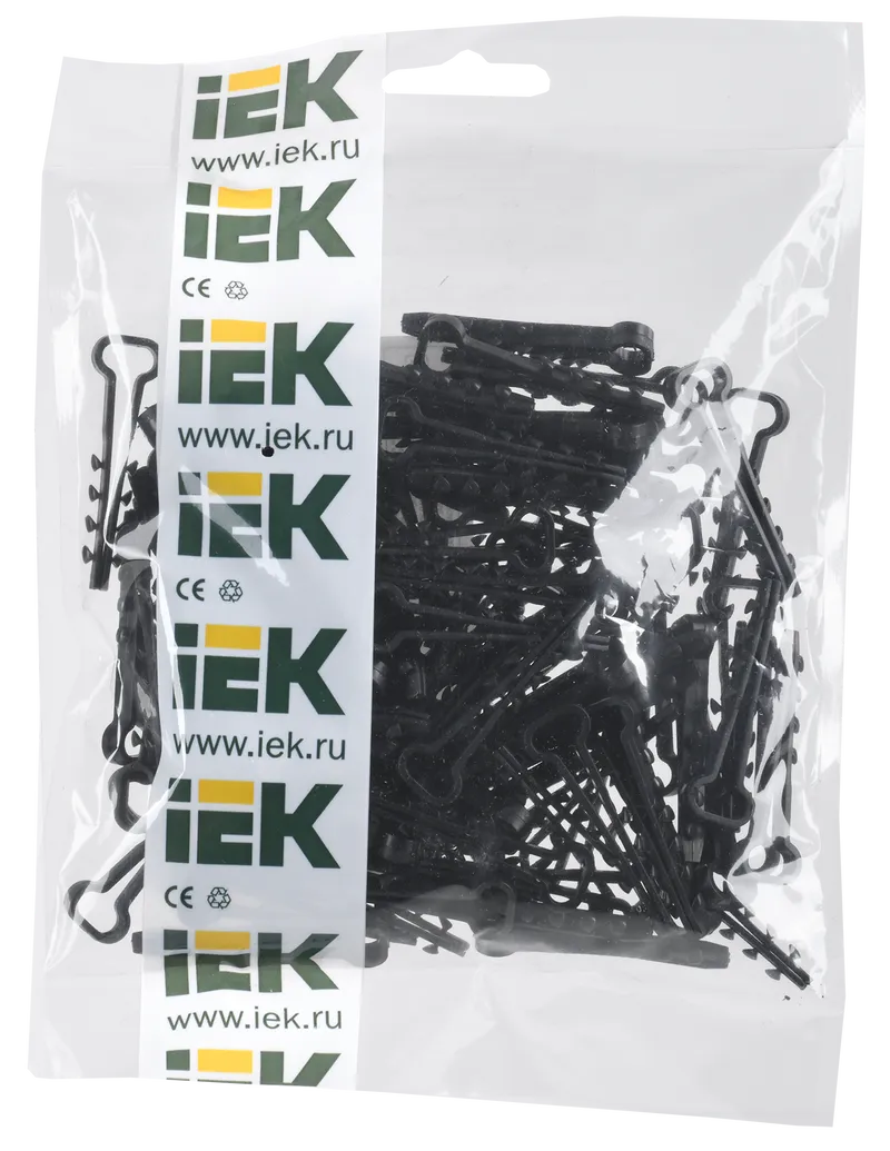 Дюбель-хомут IEK, 100шт., 5х8мм, черный (UHH36-5-8-100)