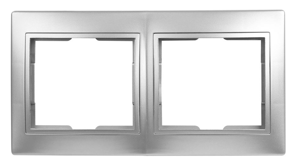

Рамка SMARTBUY Венера, горизонтальная, 2-поста, серебро (SBE-01s-00-FR-2)