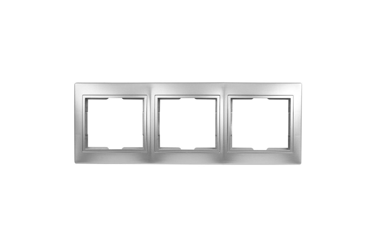 

Рамка SMARTBUY Венера, горизонтальная, 3-поста, серебро (SBE-01s-00-FR-3)
