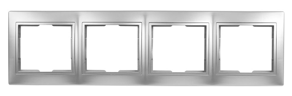 

Рамка SMARTBUY Венера, горизонтальная, 4-поста, серебро (SBE-01s-00-FR-4), 0