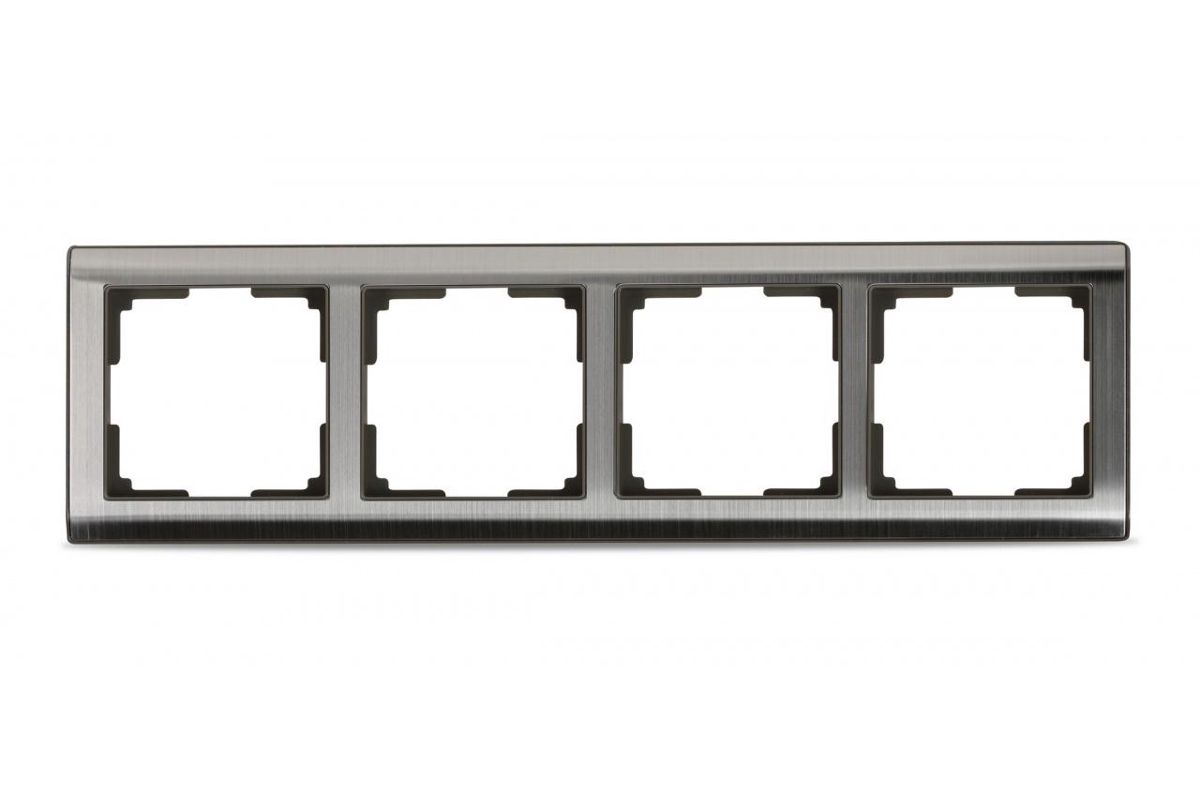 

Рамка SMARTBUY Нептун, 4-поста, серый никель (SBE-05gn-Metal-FR-4), 0