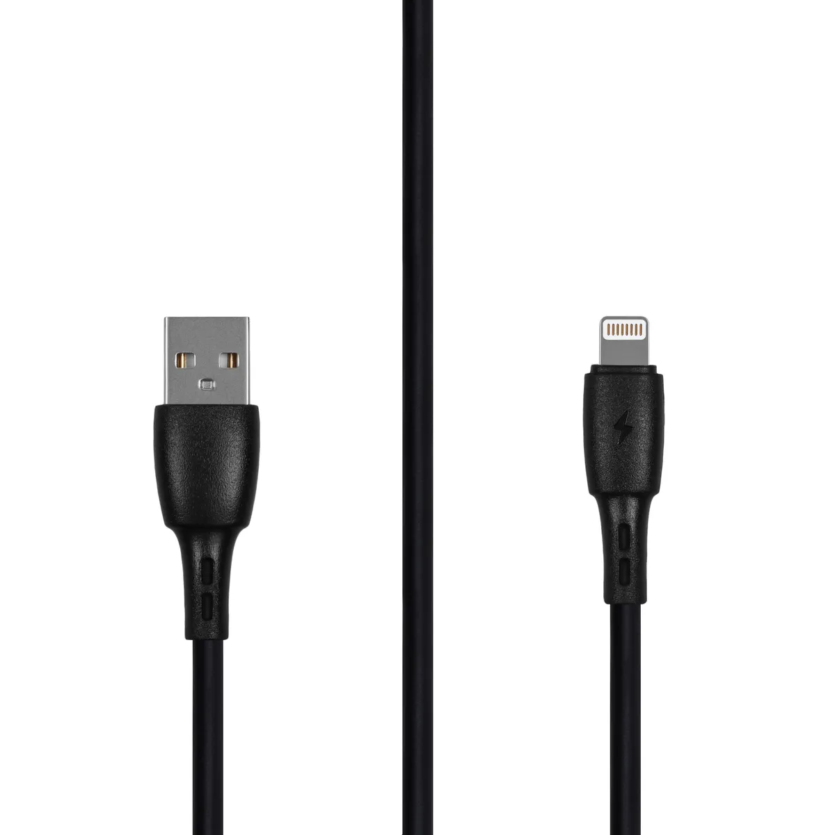 

Кабель Lightning 8-pin-USB, экранированный, 2.4A, 1м, черный Carmega (CAR-C-AL1M-BK)