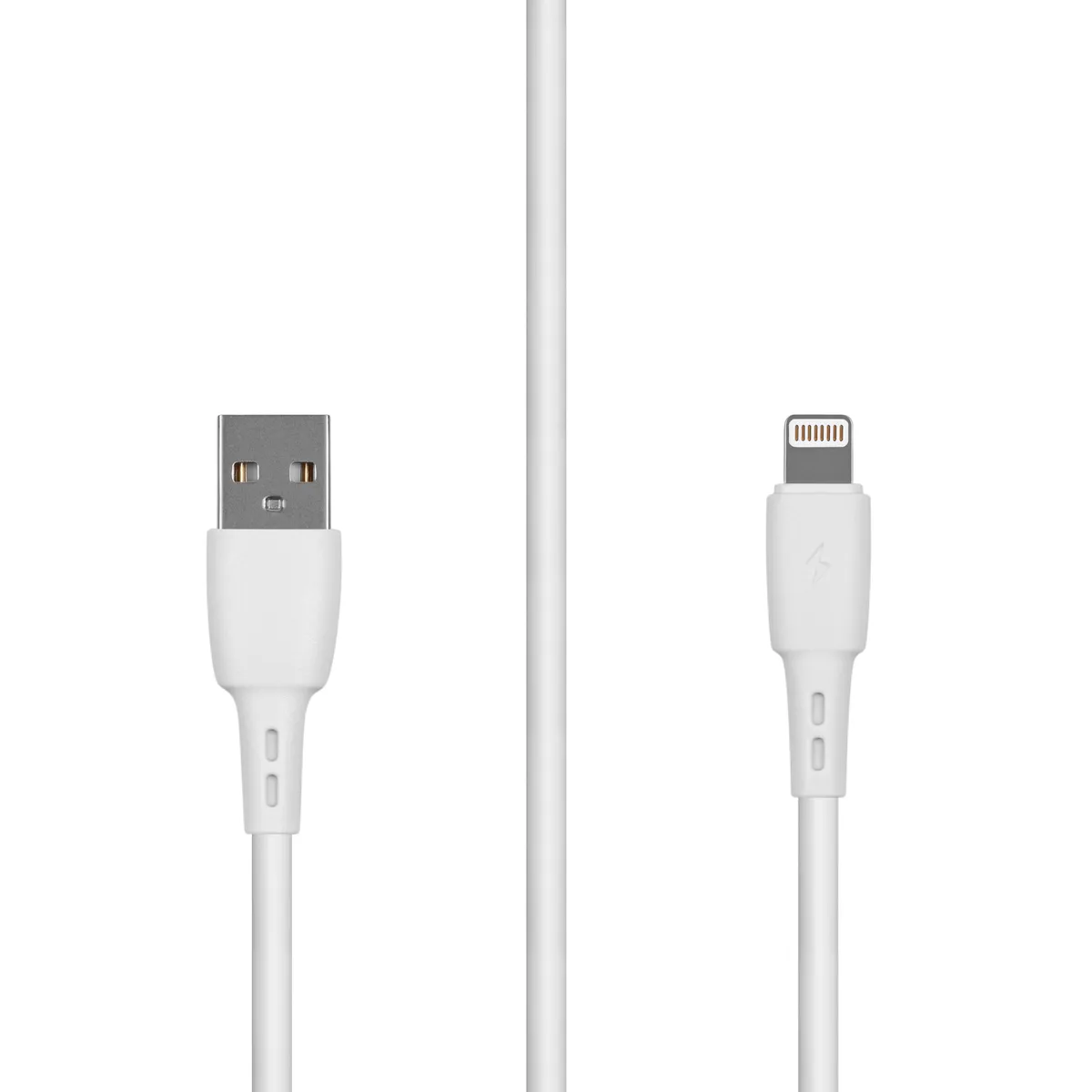 

Кабель Lightning 8-pin-USB, экранированный, 2.4A, 1м, белый Carmega (CAR-C-AL1M-WH)