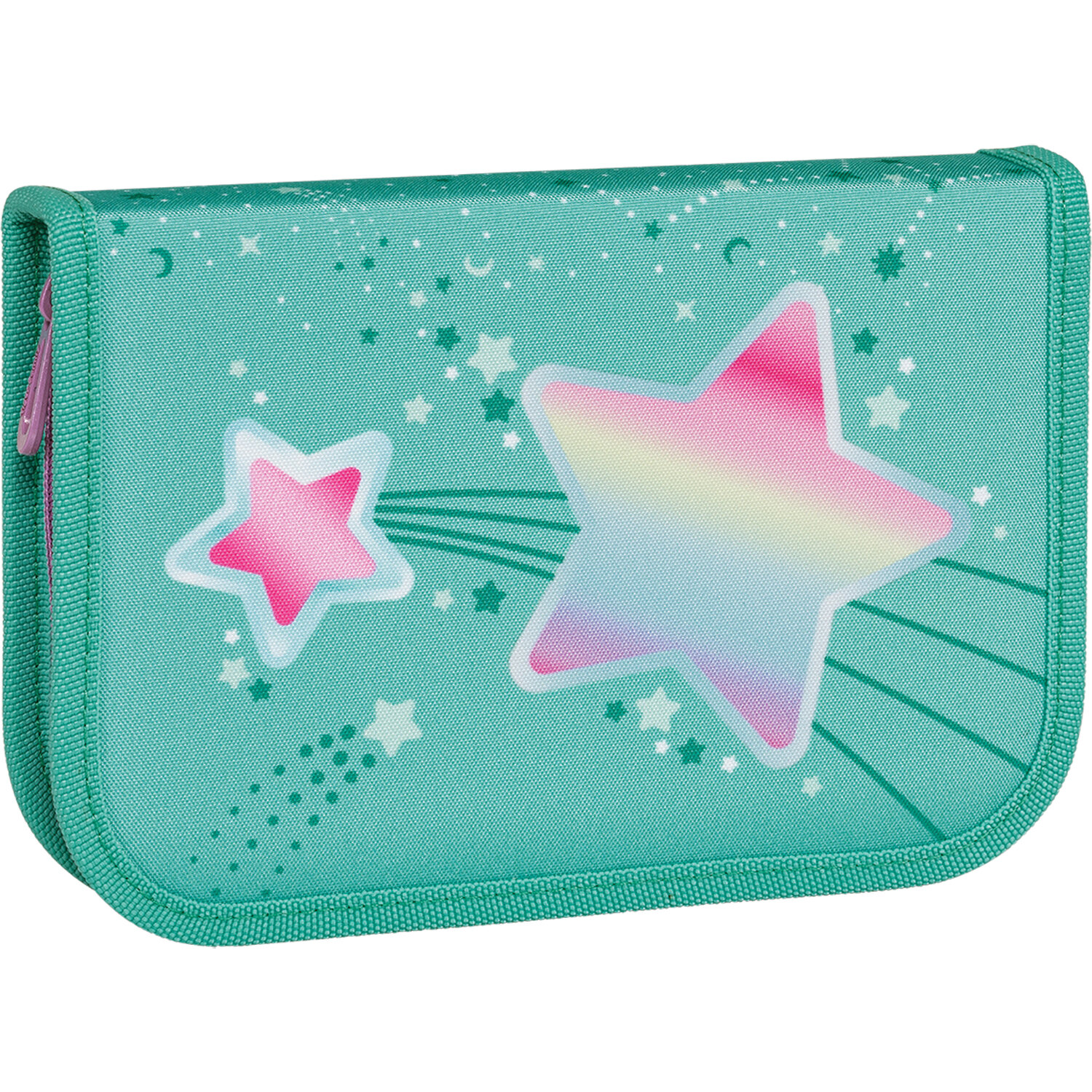 

Пенал TIGER FAMILY Shooting Stars, 1 отделение, бирюзовый (270227), Shooting Stars