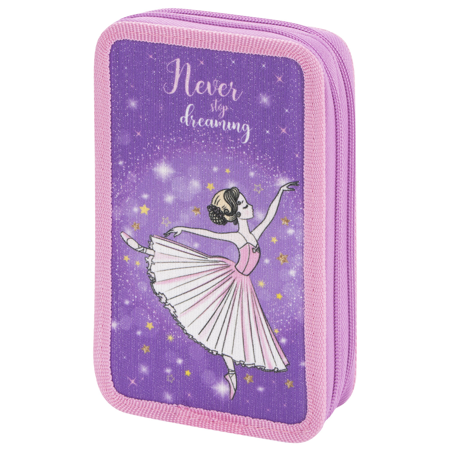

Пенал ЮНЛАНДИЯ COMPLETE Dancing ballerina, 2 отделения, фиолетовый (270366), Dancing ballerina