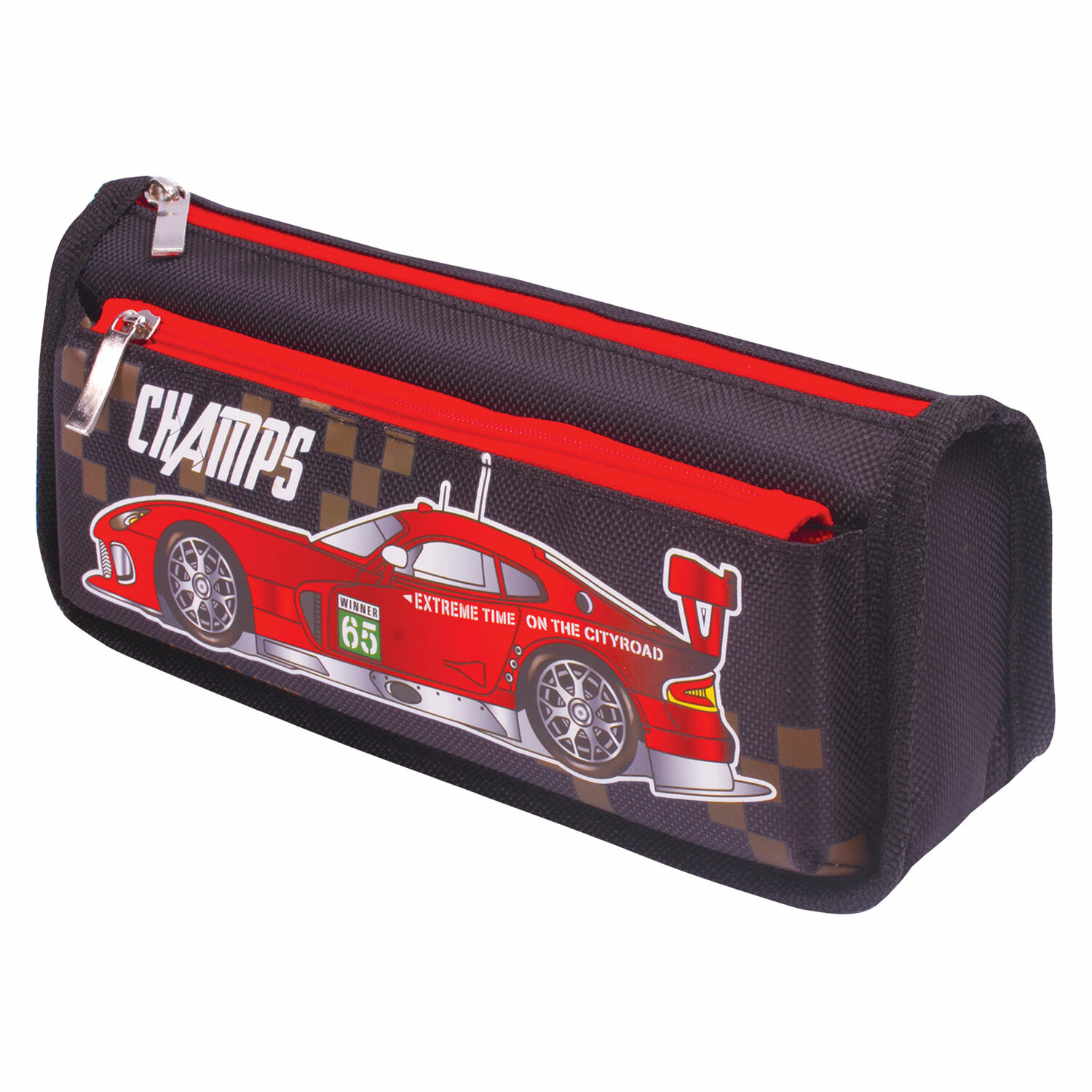 

Пенал ЮНЛАНДИЯ CAR Black, 2 отделения, черный (228982), Black