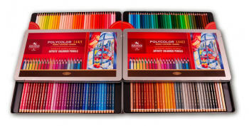 

Набор цветных карандашей KOH-I-NOOR художественные POLYCOLOR, шестигранные, 144 шт., заточенные (3828144001PL), POLYCOLOR
