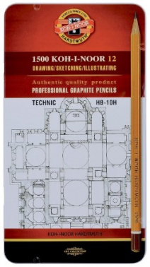 

Набор цветных карандашей KOH-I-NOOR TECHNIC 1502, шестигранные, 12 шт., заточенные (1502012007PLRU), 1502