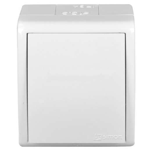 

Выключатель Simon Aqua, 1кл., открытый монтаж, в сборе, белый (1594101-030)