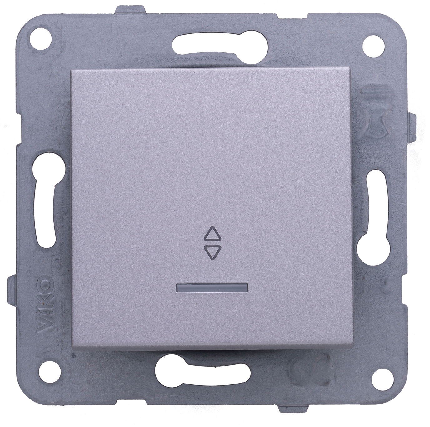 

Переключатель Panasonic Karre&Arkedia, 1кл., индикатор/подсветка, скрытый монтаж, механизм с накладкой без рамки, серебро (WKTT00042SL-RU), 0