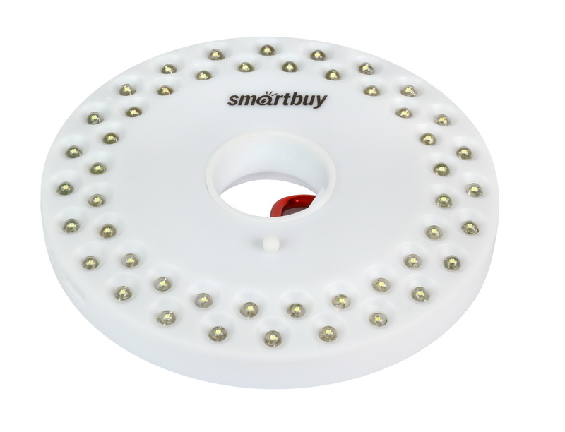 

Фонарь бытовой Smartbuy (SBF-8254-W) 50 лм 1.5Вт Оснащен карабином для подвешивания и двумя магнитами, Белый, 0