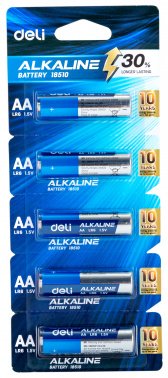 

Батарейка Deli E18510, AA (LR06/15А), 1.5V, 1 шт