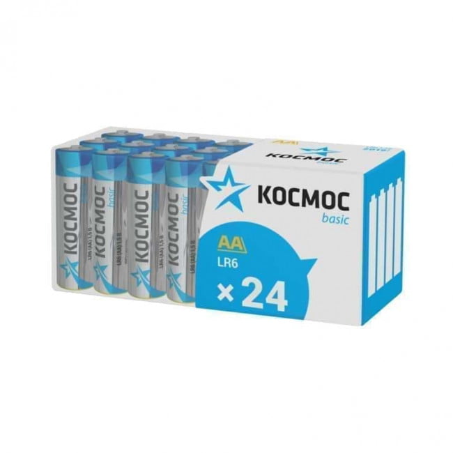 

Батарейка Космос KOCLR6_24BOX, AA (LR06/15А), 1.5V, 24 шт