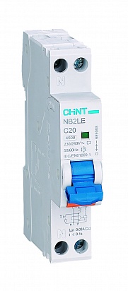 

Выключатель автоматический CHINT 1P+N 20А B, C 6кА