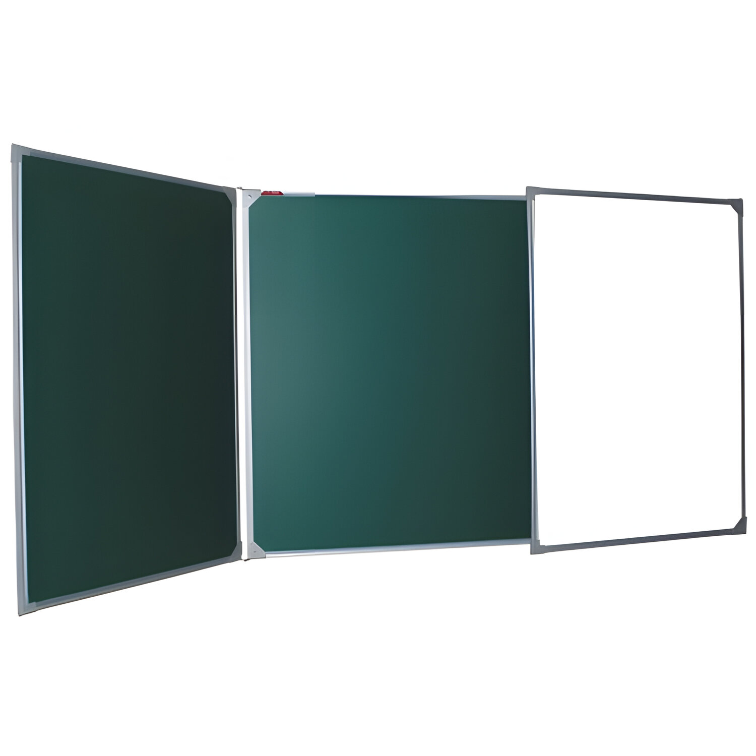Демонстрационная доска BoardSYS меловая/магнитно-маркерная, 100х150/300см, металл (зеленый)/алюминий (серый) (ТЭ-300К)