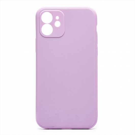Чехол-накладка Activ Original Design для смартфона Apple iPhone 12, силикон, светло-фиолетовый (205923)