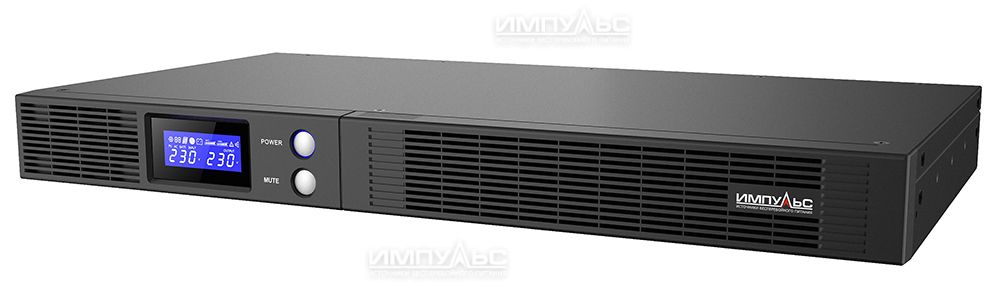ИБП Импульс СЛИМ 500, 500 VA, 300 Вт, IEC, розеток - 4, USB, черный (SL50101)
