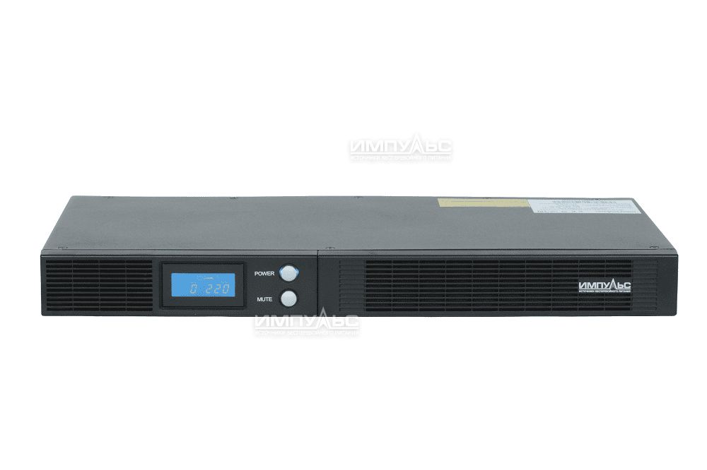 ИБП Импульс СЛИМ 500 , 500VA, 300W, IEC, розеток - 4, USB, черный (SL50101)