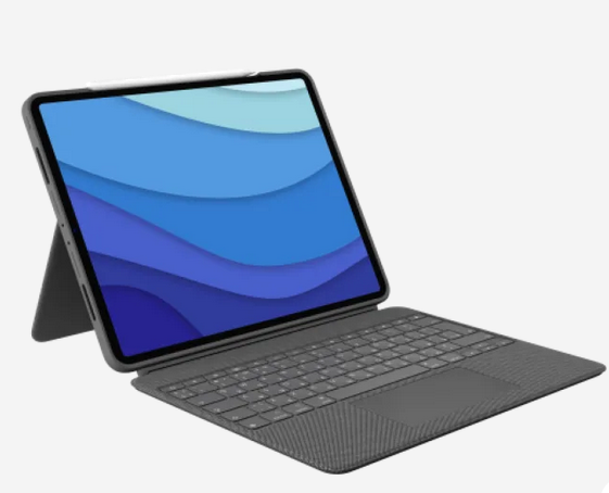 

Чехол-клавиатура LOGITECH Combo Touch для iPad Pro 12.9" на стол, серый (920-010187), Combo Touch