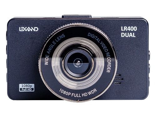 Видеорегистратор LEXAND LR400, 2 камеры, 1920x1080 30 к/с, 130°, 3