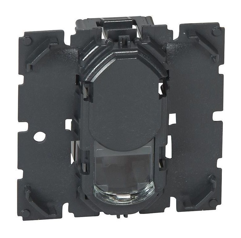 

Розетка RJ-45 скрытый монтаж категория 6, черный, Legrand Celiane (067344)