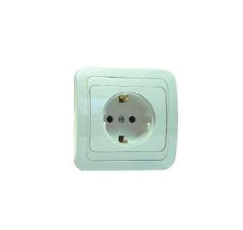 

Розетка Makel Mimoza, скрытый монтаж, однопостовая, с з/к, 16A, в сборе, IP20, белый (12008)