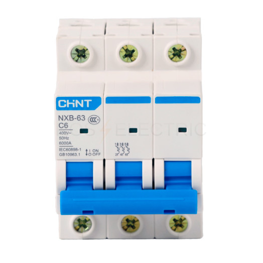 

Выключатель автоматический CHINT NXB-63 трехполюсный (3P/3П) 20А C 6 (814171), NXB-63