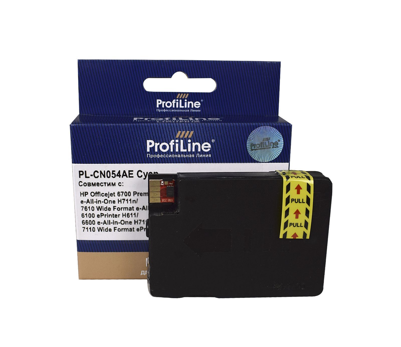 

Картридж струйный ProfiLine PL-CN054AE, голубой, совместимый, 8.5 мл, для HP OfficeJet 6100/6600/6700/7110-WF/7510/7610/7612