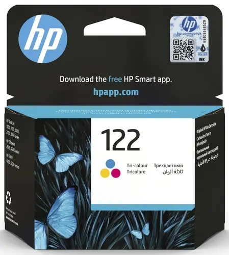 

Картридж струйный HP HP122 (CH562HK), голубой, пурпурный, желтый, оригинальный, ресурс 100 страниц для DeskJet 1000, 1050, 1050A, 1510, 2000, 2050, 2050A, 2054A, 3000, 3050, 3050A, 3052A, 3054A, HP122