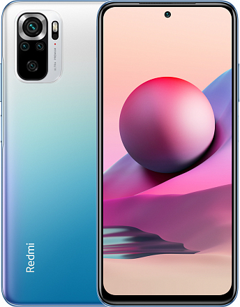 

Смартфон Xiaomi Redmi Note 10S, 6.43" 1080x2400 AMOLED, MediaTek Helio G95, 6Gb RAM, 128Gb, 3G/4G, NFC, Wi-Fi, BT, 4xCam, 2-Sim, 5000mAh, USB Type-C, Android 11, голубой (M2101K7BNY/33449), Redmi Note 10S