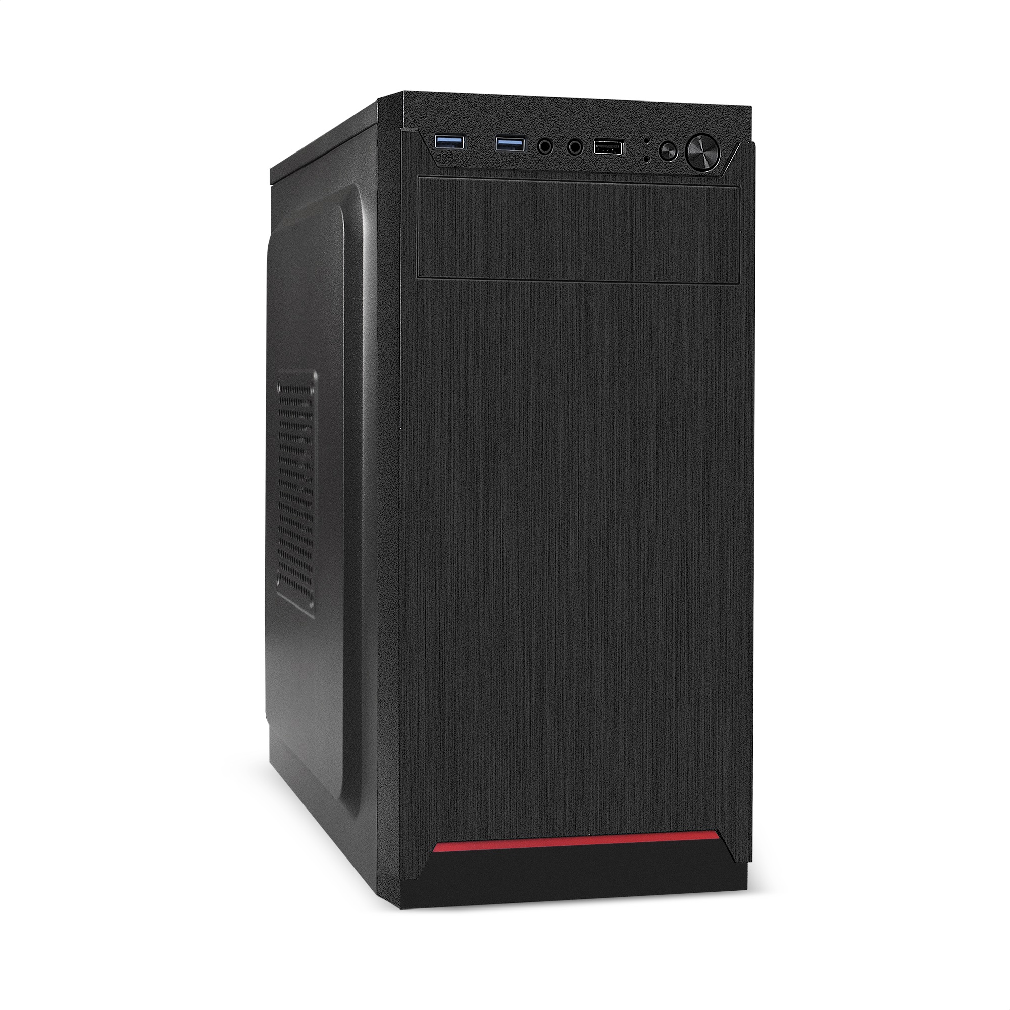 Корпус ExeGate BAA-114U2-AAA450, mATX, Mini-Tower, 2xUSB 3.0, черный, 450 Вт (EX292359RUS)