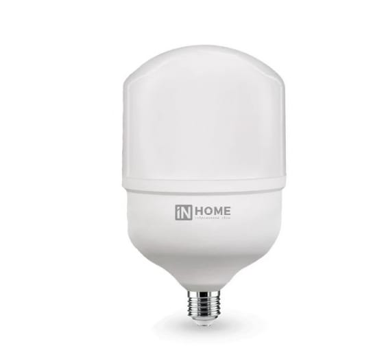 

Лампа светодиодная E27/E40/T, 50Вт, 6500K / холодный свет, 4750лм, IN HOME LED-HP-PRO (4690612031125), LED-HP-PRO
