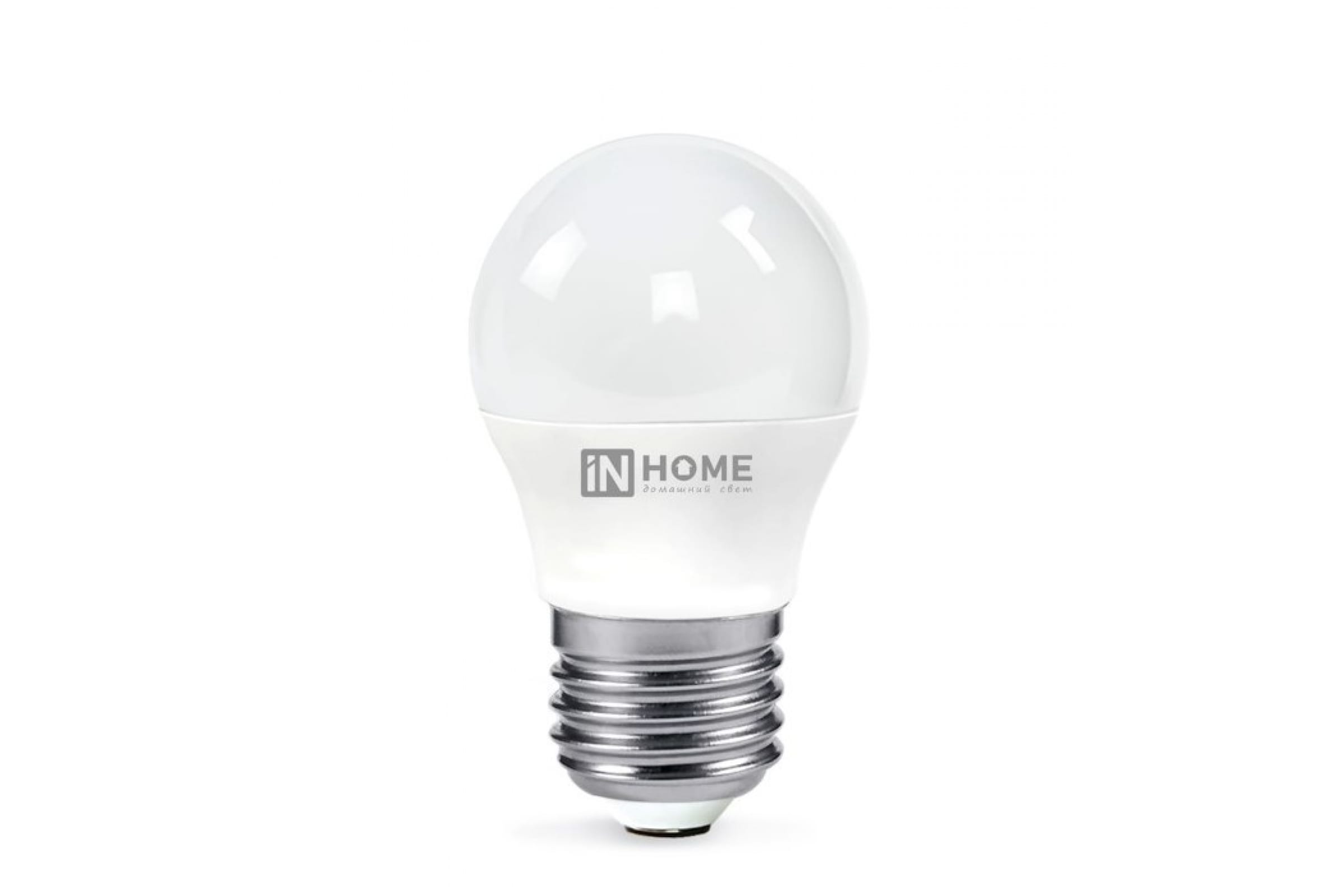 Лампа светодиодная E27 шар, 11Вт, 6500K / холодный свет, 1050лм, IN HOME LED-ШАР-VC (4690612024943) - фото 1